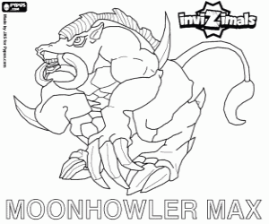 Moonhowler Max, bir Invizimals boyama
