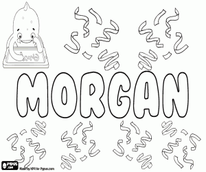 Morgan, adı içinde çeşitli dil boyama