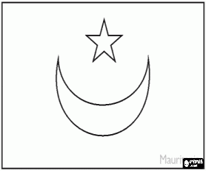 Moritanya Bayrağı boyama