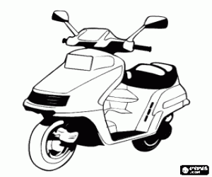 Motosiklet scootter boyama