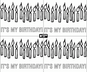 Mum Parti Davetiyesi boyama