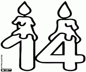 Mum sayısı ondört boyama