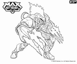 Bir mutant Max Steel, ToxZon boyama