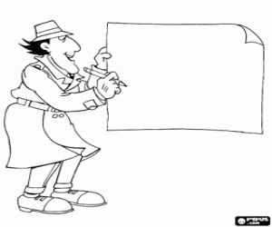 Müfettiş Gadget, kağıt ve kalem boyama