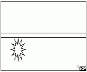 Nauru Bayrağı boyama