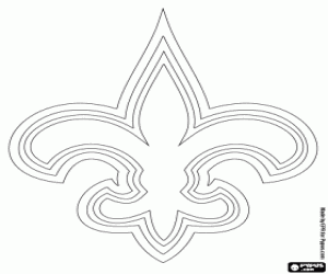New Orleans Saints logosu boyama