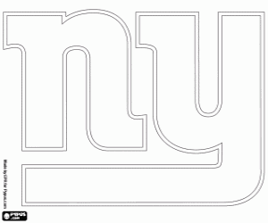New York Giants logosu boyama