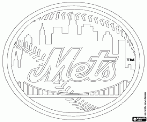 New York Mets logosu boyama