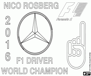 Nico Rosberg, 2016 yılında F1 şampiyonu boyama