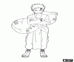 Ninja Gaara, Naruto dan boyama