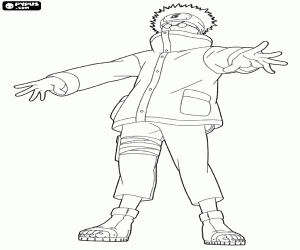 Ninja Shino Aburame boyama
