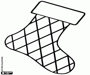 Noel için eşkenar dörtgen çorap boyama