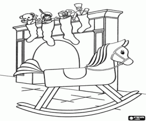 Noel hediyeleri ile çorap boyama