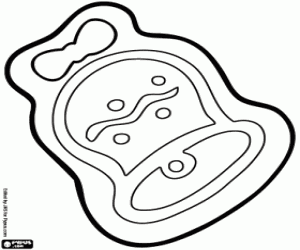 Noel kurabiyesi bir çan boyama