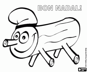 Noel kütük, Katalanca boyama