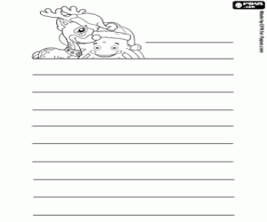 Noel mektubu ile Pypus ve geyik boyama