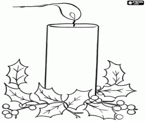 Noel mum masa merkezinde boyama