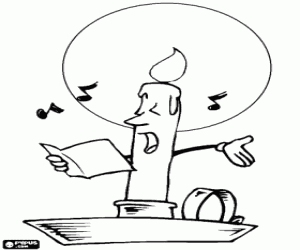 Noel mum Noel şarkıları şarkı boyama