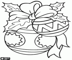 Noel topları bir şerit boyama