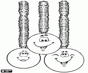 Noel topları ile gülümsüyor boyama