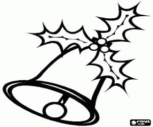 Noel çan çoban püskülü süslü boyama