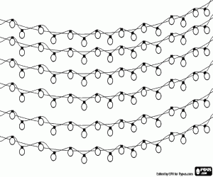 Noel için ışıklarla dekorasyon boyama