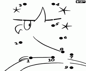 Noktalar, baykuş şapka ile katılmak boyama