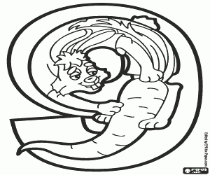 Dokuz numara, tavşan ve havuç boyama