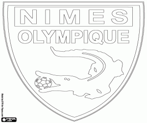 Nîmes Olympique rozeti boyama