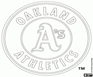 Oakland Atletizm logosu boyama