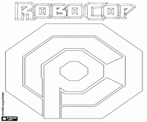 OCP Robocop dan logosu boyama