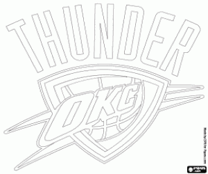 Oklahoma City Thunder amblemi boyama
