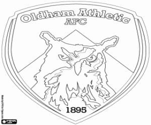 Oldham Athletic kalkan boyama