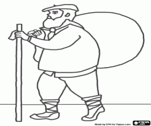 Olentzero, bir karakter Noel boyama