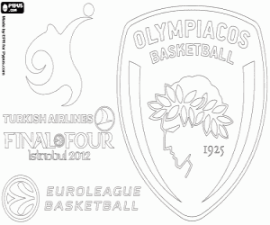 Olympiakos, şampiyon Euroleague 2012 boyama
