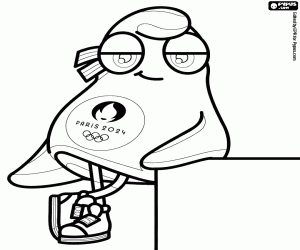 Olympic Phryge, Paris 2024 maskotu boyama