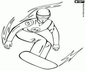 Olympic snowboarding boyama