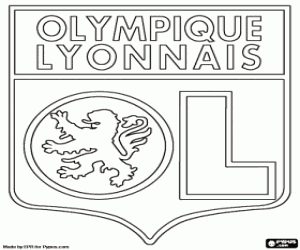 Olympique Lyon logosu boyama
