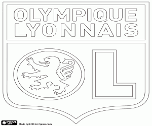 Olympique Lyonnais kalkan boyama