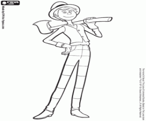 Once-ler, genç bir oduncu boyama