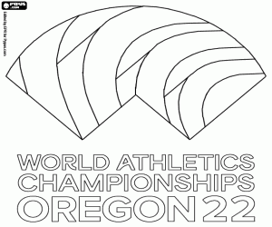 Oregon 2022 Şampiyonası logosu boyama