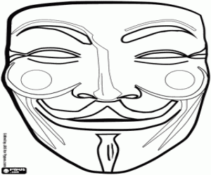 Oryantal bir yüz maskesi boyama