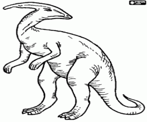 Otçul dinozor, parasaurus boyama