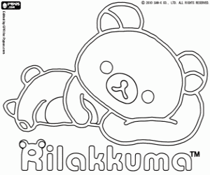 Oyuncak ayı Rilakkuma boyama