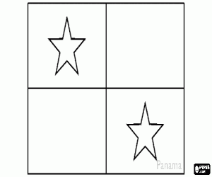 Panama bayrağı boyama