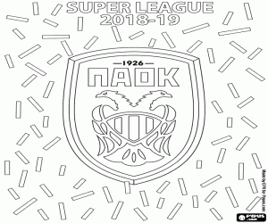 PAOK, şampiyon 2018-2019 boyama