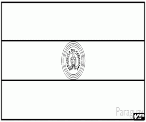 Paraguay Bayrağı boyama