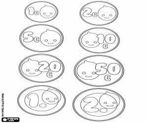 Sekiz paralar, banka Pypus boyama