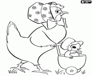 Paskalya Tavuk ve civciv boyama