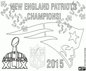 Patriots, Super Bowl 2015 şampiyonları boyama